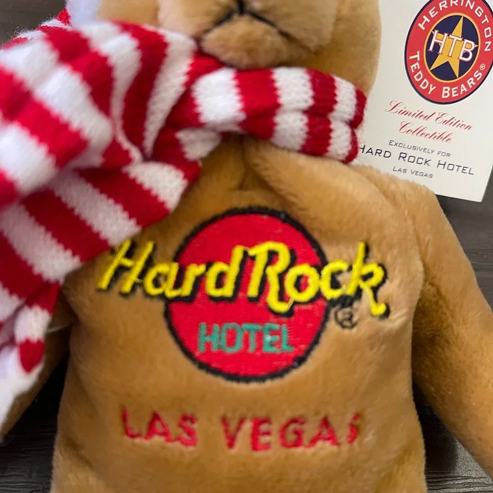 NWT Herrington Hard Rock Hotel Las Vegas Limited Edition 2003 Holiday Teddy Bear - Picture 4 of 8